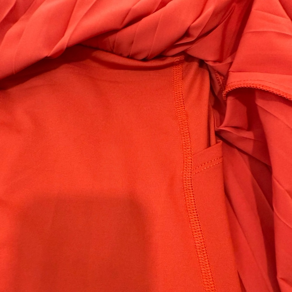 ALO Yoga Red Pleated Mini Tennis Skirt XS - Picture 9 of 10